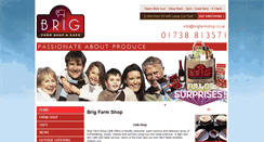 Desktop Screenshot of brigfarmshop.co.uk